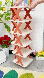 Shoes Organizer Rack X Shape