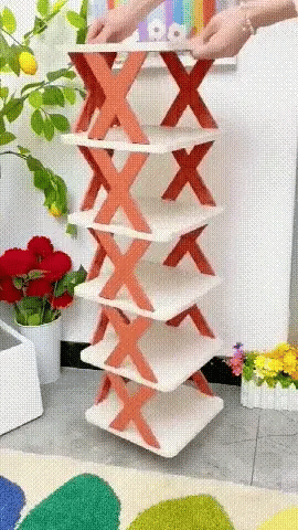 Shoes Organizer Rack X Shape