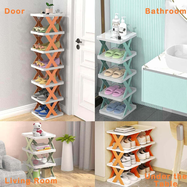 Shoes Organizer Rack X Shape
